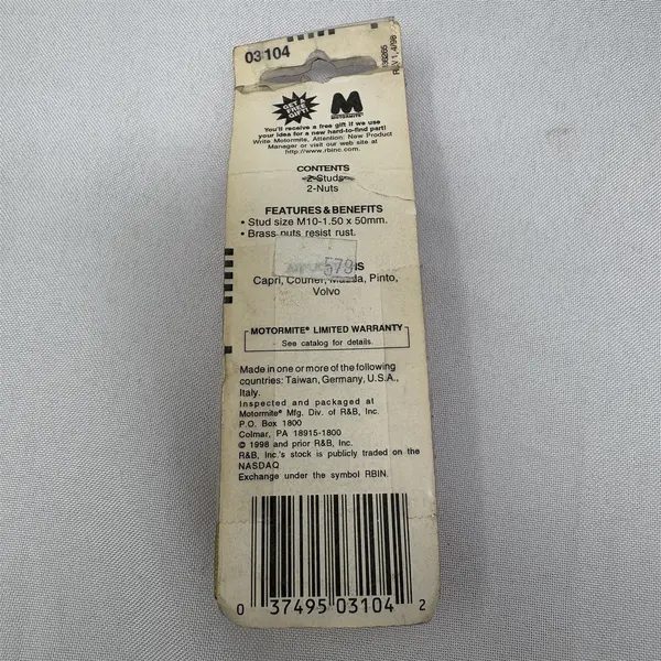 Help! Dorman 03104 Exhaust Manifold Flange Stud & Nut Set