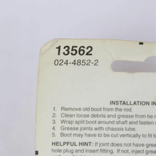Help Dorman OE Solutions 13562 Tie Rod Dust Boot New Open Box