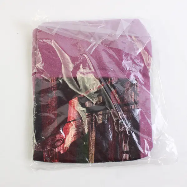 Vtg Comfort Colors Adult M Purple Totem Pole Graphic Short Sleeve T-Shirt NWOT