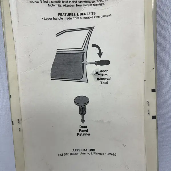 GM Interior Door Handle Left Side 77026 NIP New in Open Box