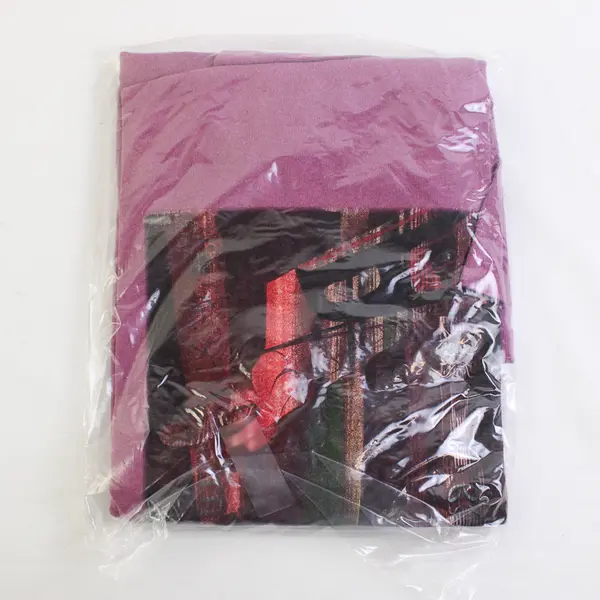 Vtg Oneita Adult M Purple Totem Pole Graphic Short Sleeve T-Shirt NWOT