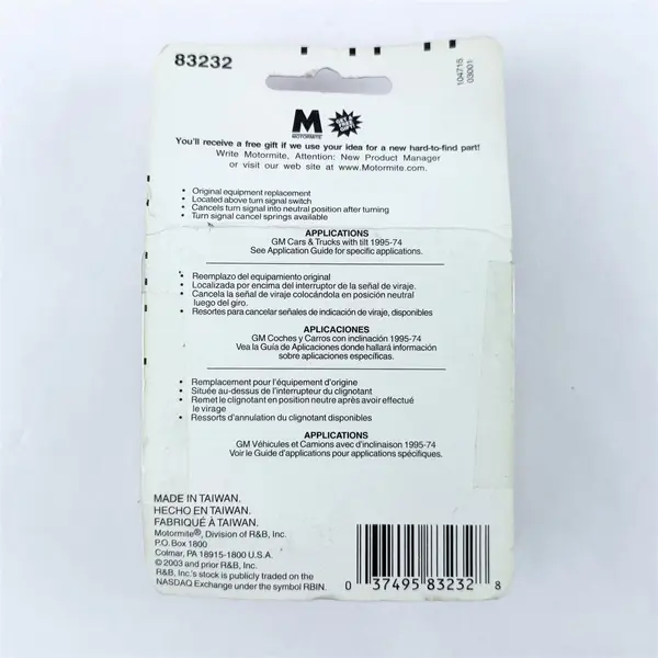 Help 83232 Turn Signal Cam Replacement for Select Models New Open Box