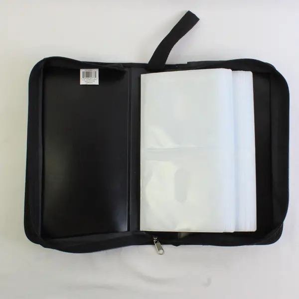 Mainstays CDs Storage/Display Black Fabric Bag, Zipper Closure Holds 96 #52469