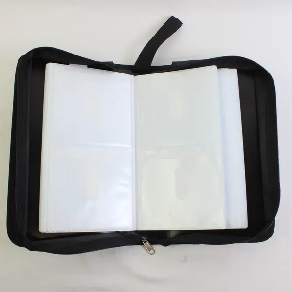 Mainstays CDs Storage/Display Black Fabric Bag, Zipper Closure Holds 96 #52469