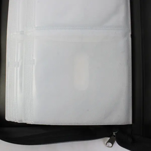 Mainstays CDs Storage/Display Black Fabric Bag, Zipper Closure Holds 96 #52469