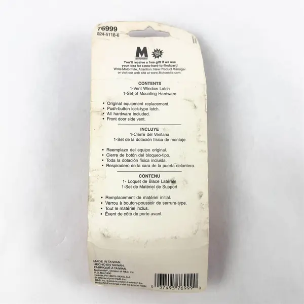 LH Vent Window Latch 76999 GM Truck Van 73-75 G10 G20 G30 80-86 CK