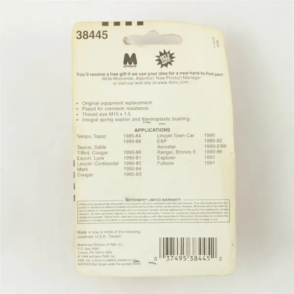 Dorman 38445 Door Lock Striker Bolt New In Open Box