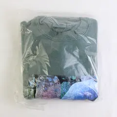 NWOT Vtg Oneita Adult M Green Rhino Graphic Crew Neck Pullover Sweater