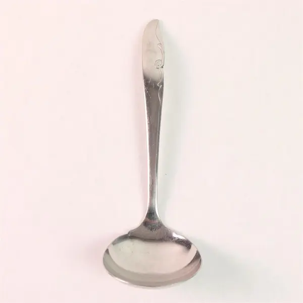 Oneida Silver Decorators Mermaid Pattern Stainless Gravy Ladle 7.5" Good Rare
