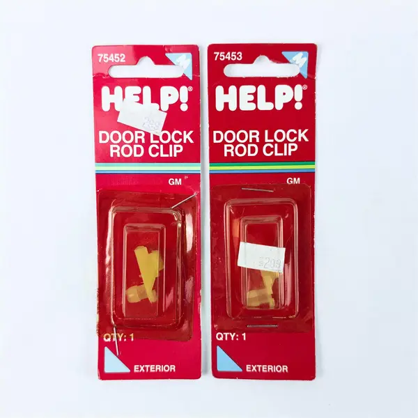 Set of 2 Help 75452 and 75453 Door Lock Rod Clip New Direct-Fit OEM Replacement