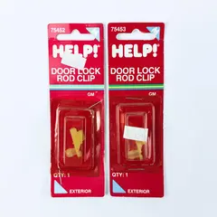 Set of 2 Help 75452 and 75453 Door Lock Rod Clip New Direct-Fit OEM Replacement