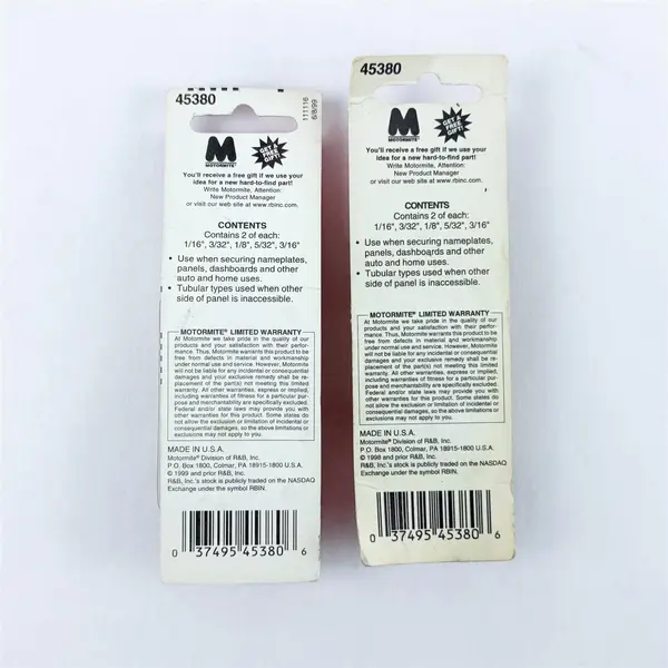 Lot of 2 Help 45380 Speed Nut Assortment New Auto Replacement Hardware