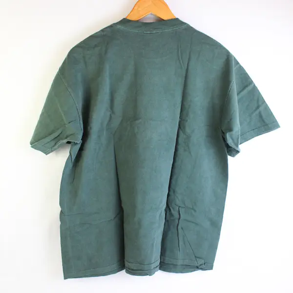 Vtg Oneita Adult L Dark Green Totem Pole Graphic Short Sleeve T-Shirt NWOT