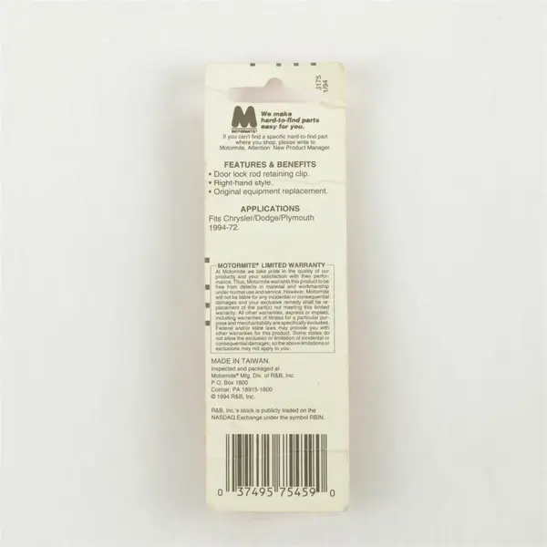 Mixed Lot Door Lock Rod Clips & Various Gaskets Chrysler New Open Box