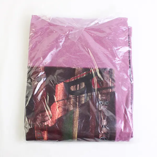 NWOT Oneita Adult L Purple Totem Pole Graphic Short Sleeve T-Shirt