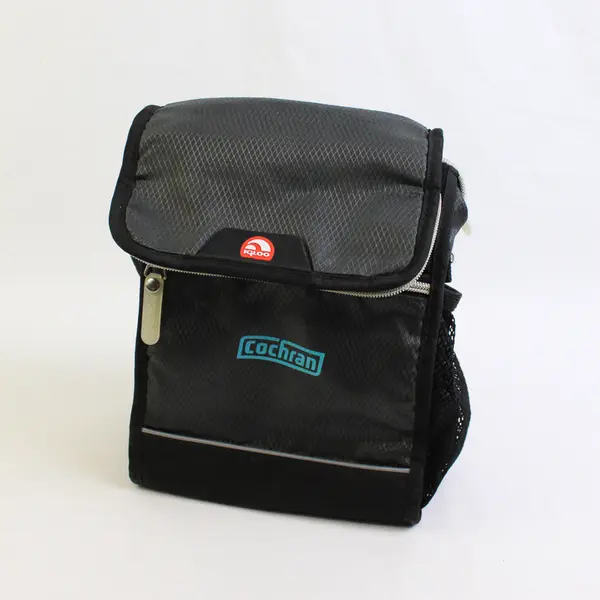 Igloo Insulated Black Lunch Bag Cochran Logo with Carrying Strap, 12" Tall