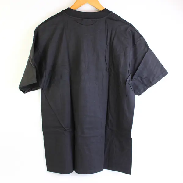 Vtg Hanes Beefy-T Adult L Black Totem Pole Graphic Short Sleeve T-Shirt NWOT