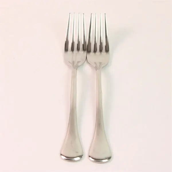 Lot of 2 Oneida Silver Montego Pattern 18/10 SS Salad Forks 7" Good Rare HTF