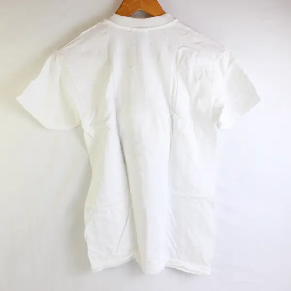 NWOT Vtg Hanes Beefy-T Youth L (14-16) White Rhino Graphic Short Sleeve T-Shirt