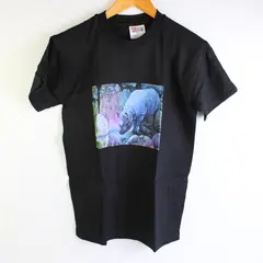 Vtg Hanes Beefy-T Youth L (14-16) Black Rhino Graphic Short Sleeve T-Shirt NWOT