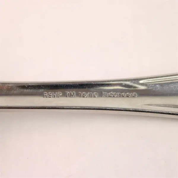 RSVP Brand RXV5 Pattern 18/10 Stainless Serving Spoon 8.5" Rare HTF Good