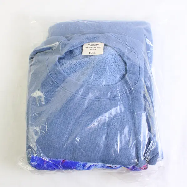 NWOT Vtg Comfort Colors Adult L Blue Tiger Graphic Crew Neck Pullover Sweater