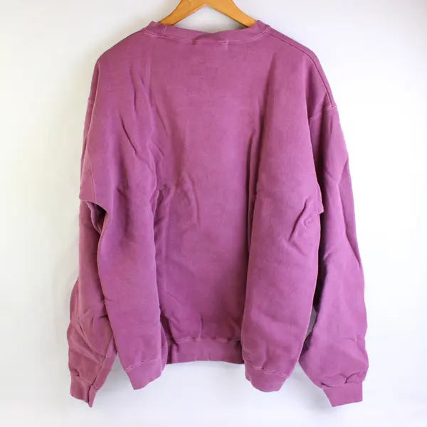 NWOT Vtg Comfort Colors Adult L Purple Totem Pole Graphic  Pullover Sweater