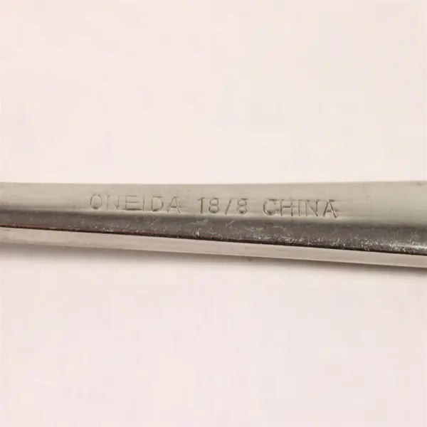 Lot of 3 Oneida Silver Mercutio Pattern 18/8 Stainless Oval Soup Spoons 7" Good