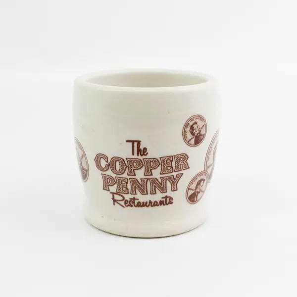 The Copper Penny Restaurants Ware Heavy Coffee Diner Mug Cup Vtg Shenango China