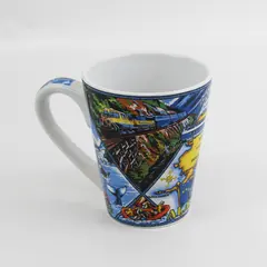 Vintage Arctic Circle Mug Alaska Luxury Train Line Anchorage Wildlife 13 oz 