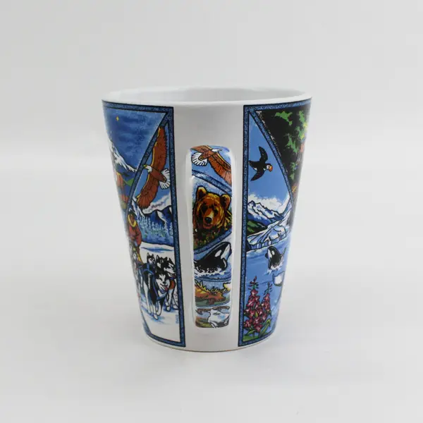 Vintage Arctic Circle Mug Alaska Luxury Train Line Anchorage Wildlife 13 oz 