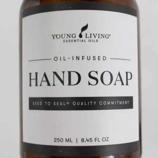 Young Living Refillable Hand Soap Brown Farmhouse Empty Pump Bottle