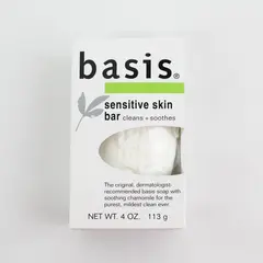 Basis Sensitive Skin Bar Soap Cleans & Soothes 4 oz 1 Bar