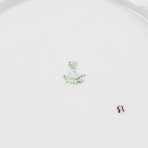 Vintage C.T. Altwasser Silesia Porcelain Roses Gold Rim Collector Plate