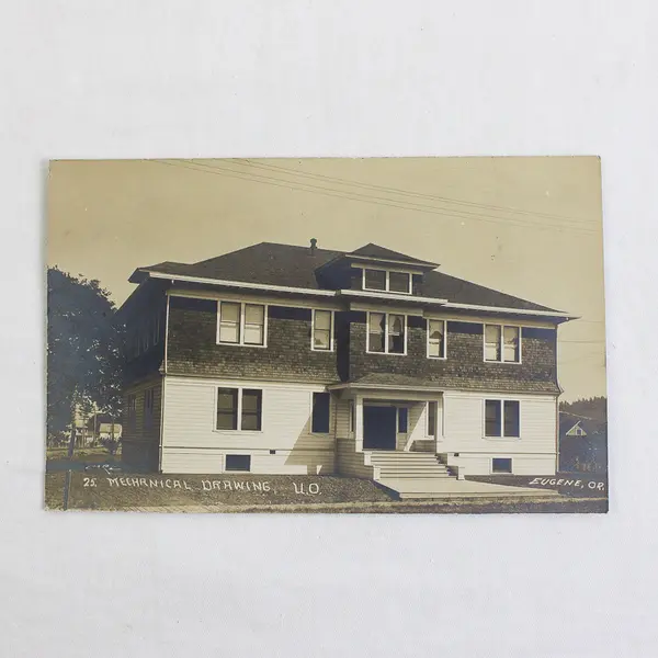 Mechanical Drawing Hall University Of Oregon Eugene Ore RPPC Postcard Stanley's 