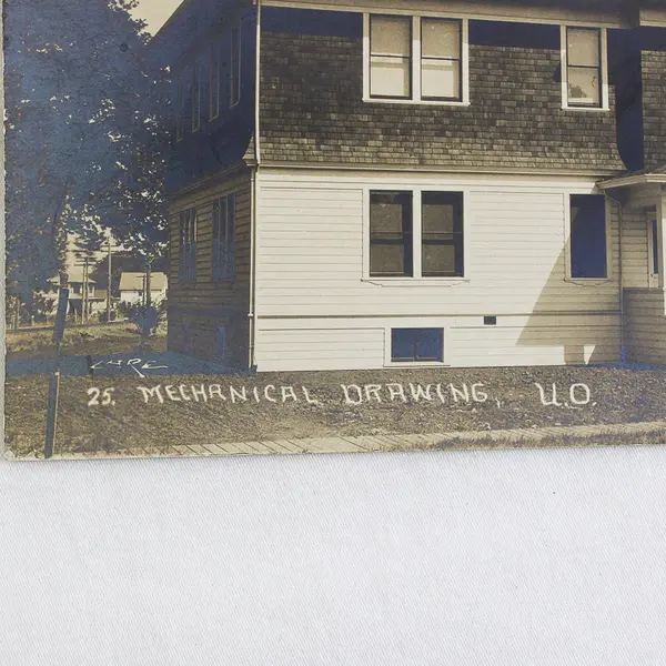 Mechanical Drawing Hall University Of Oregon Eugene Ore RPPC Postcard Stanley's 