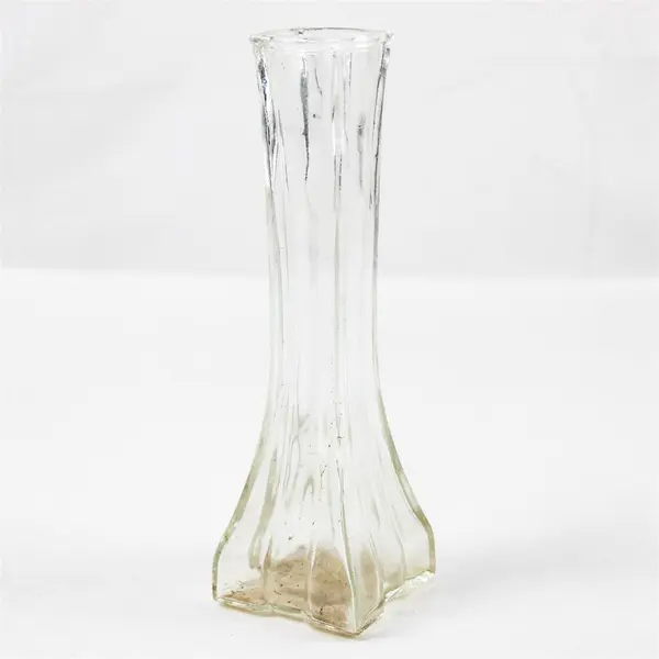 Vintage Profile 1408 Europa Clear Pressed Glass Bud Vase 1986-87