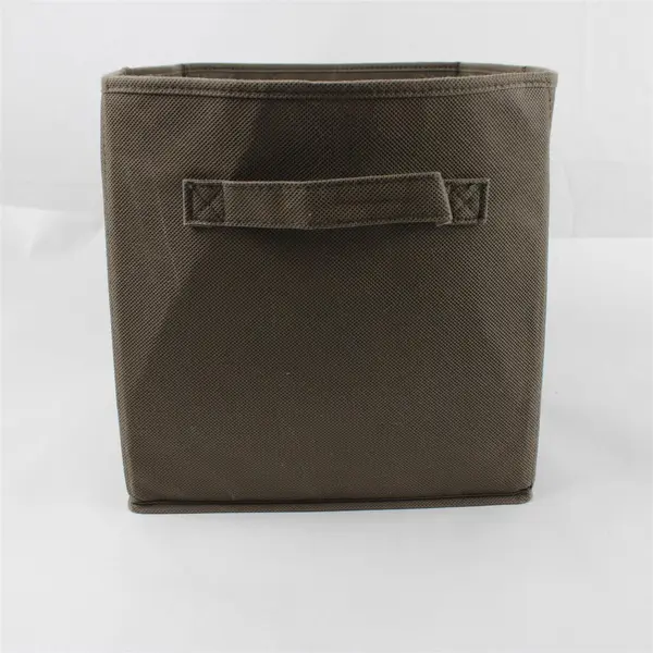 Collapsible Foldable Fabric Storage Bin Brown Organizer Closet Shelf