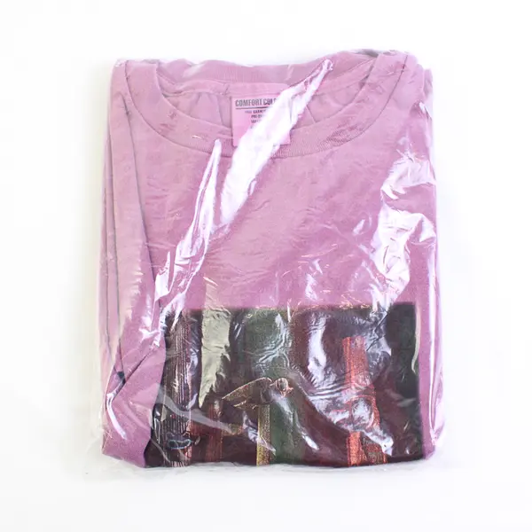 Vtg Comfort Colors Adult XL Purple Totem Pole Graphic Short Sleeve T-Shirt NWOT