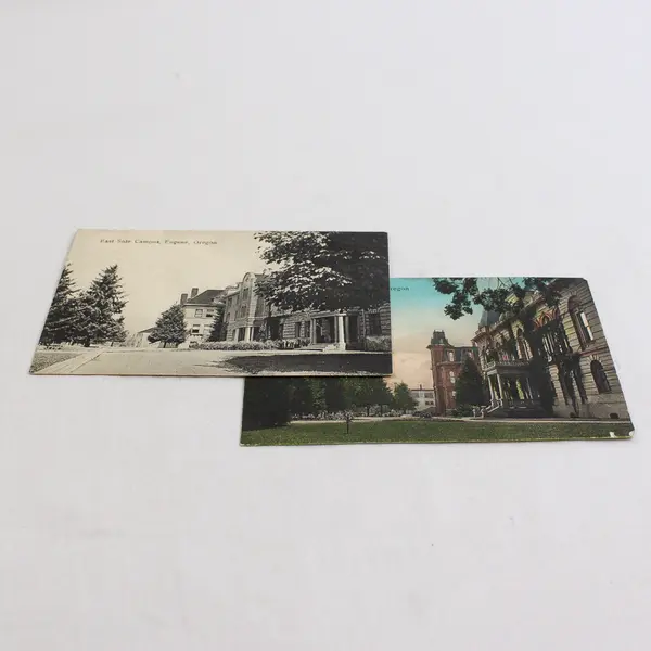 Lot Of 2 University Of Oregon Campus Eugene Oregon Litho Postcards Sprouse 1910s