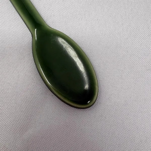 Green Ceramic Decorative Spoon 5.25" Collectible Display Accent