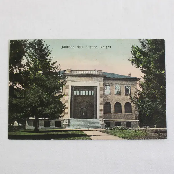 Johnson Hall University Of Oregon Eugene Oregon Litho Postcard Sprouse 1910s