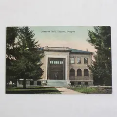 Johnson Hall University Of Oregon Eugene Oregon Litho Postcard Sprouse 1910s