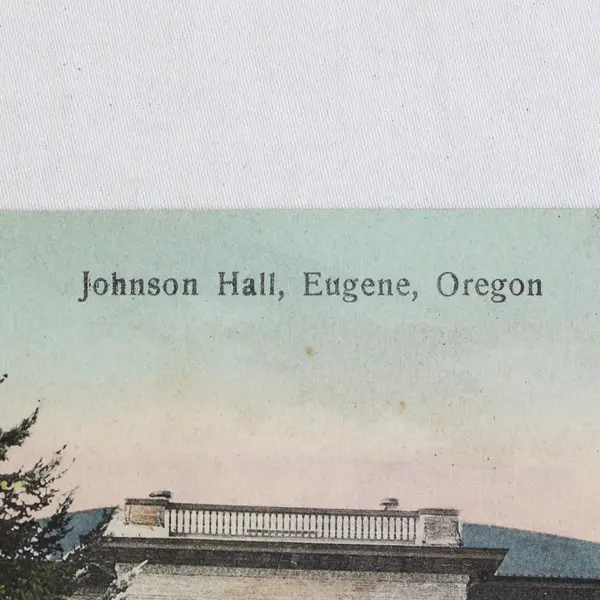 Johnson Hall University Of Oregon Eugene Oregon Litho Postcard Sprouse 1910s