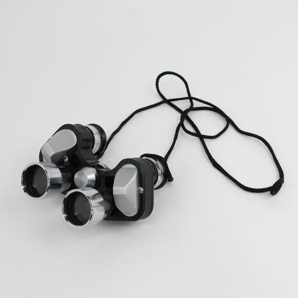 Vintage Gold Cup 8 x 28 binoculars With Brown Leather Case