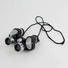 Vintage Gold Cup 8 x 28 binoculars With Brown Leather Case