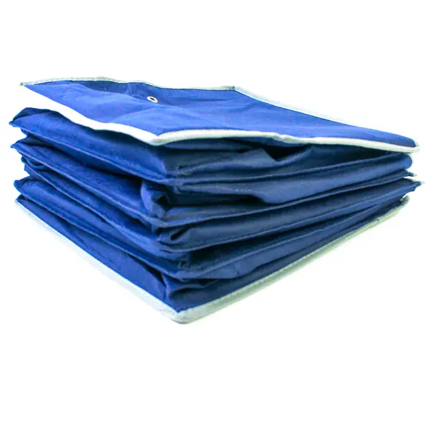 Five Section Heavy Duty Hanging Closet Organizer Dark Blue