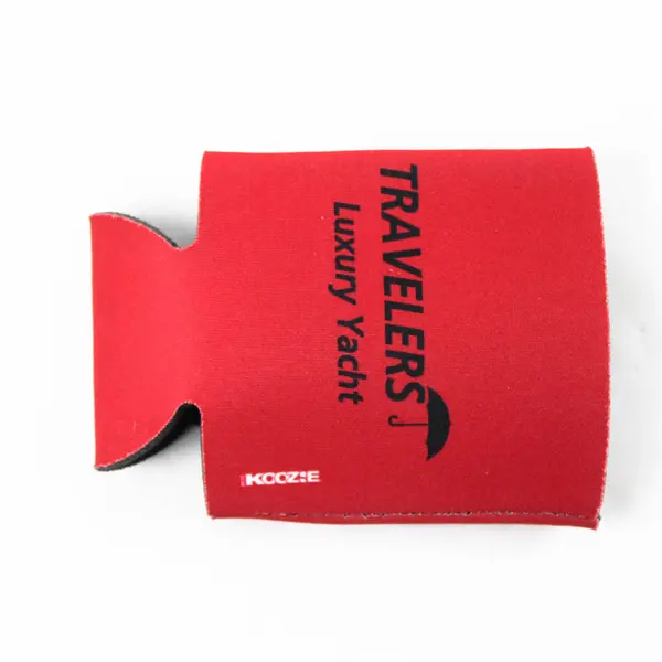 Koozie Travelers Luxury Yacht Red Insulated Can Holder Cooler Collectible