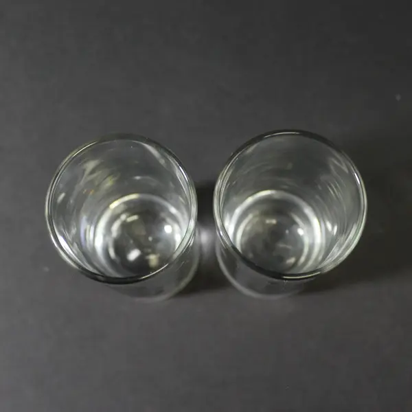 Set of 2  Cuervo Tequila Shot Glasses 4" Tall Mexico