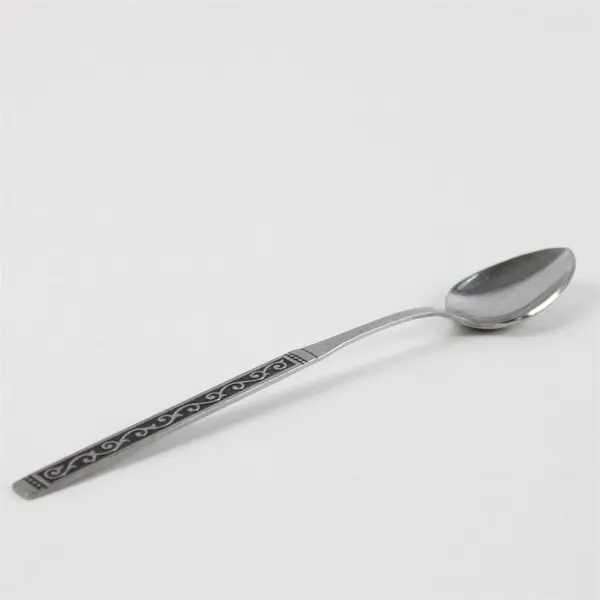 Set of 5 Oneida Spanish Court Stainless Ice Tea Spoons 7.5"